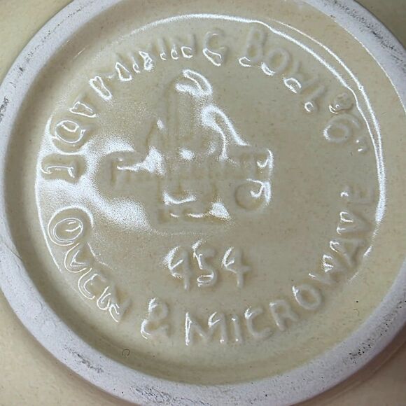 Vtg Pfaltzgraff Village Baking Set | 5-Piece Mixing Bowl & Cookie Jar Collection - Picture 13 of 16